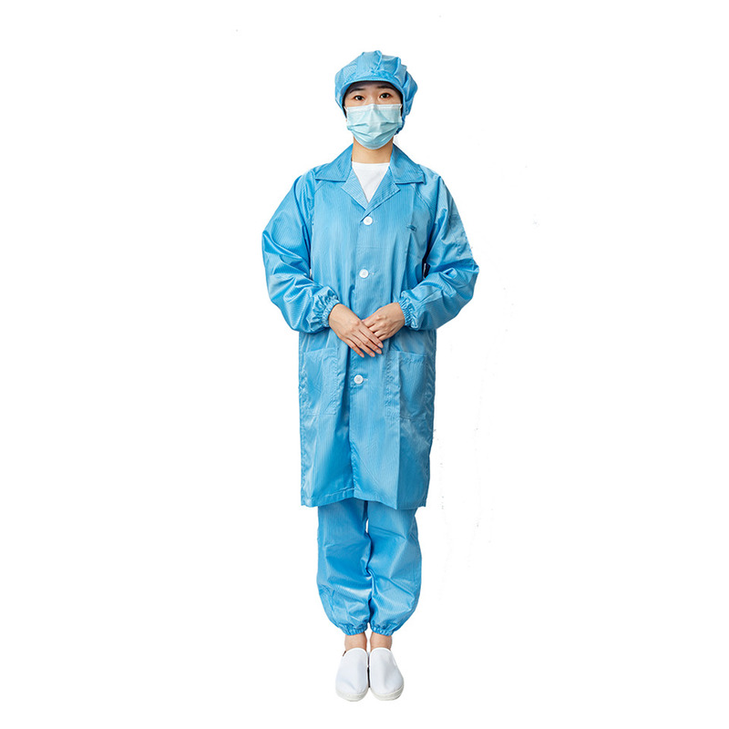 General Purpose Esd Antistatic Uniform Industrial Cleaning Clothes Protective Working Coverall With Pocket